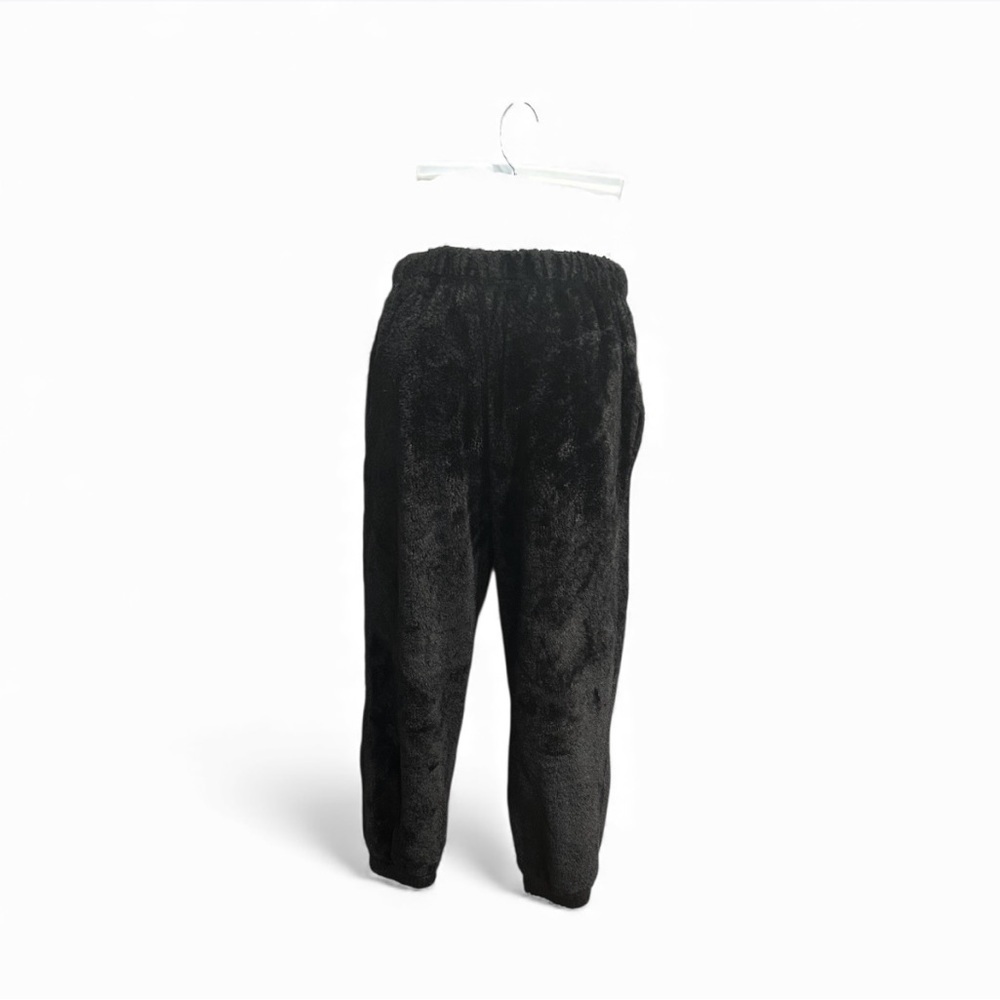 Harper & Ivy Cozy Black Fuzzy Pants